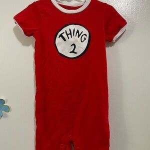 24 month Dr Seuss Thing 2 Romper Onesie universal